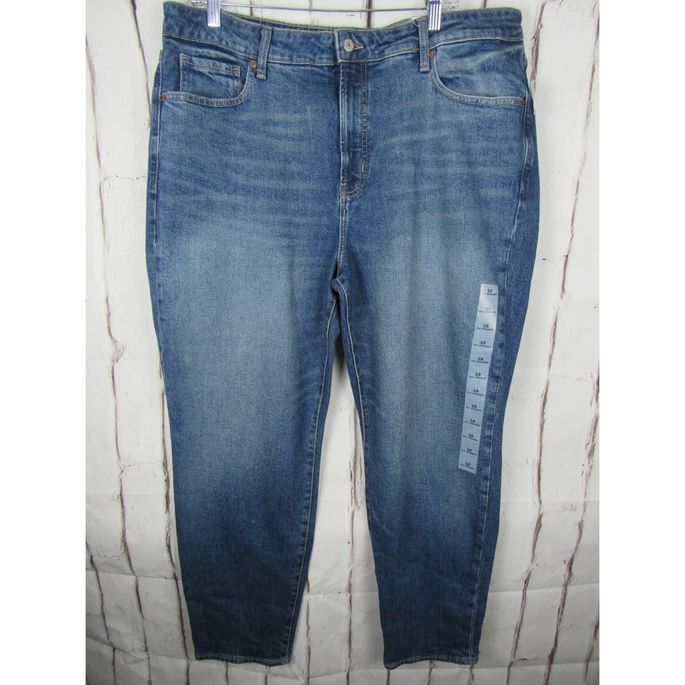 Old Navy Women's Jeans Size 18 Blue O.G. Straight High Rise Denim - Picture 1 of 5